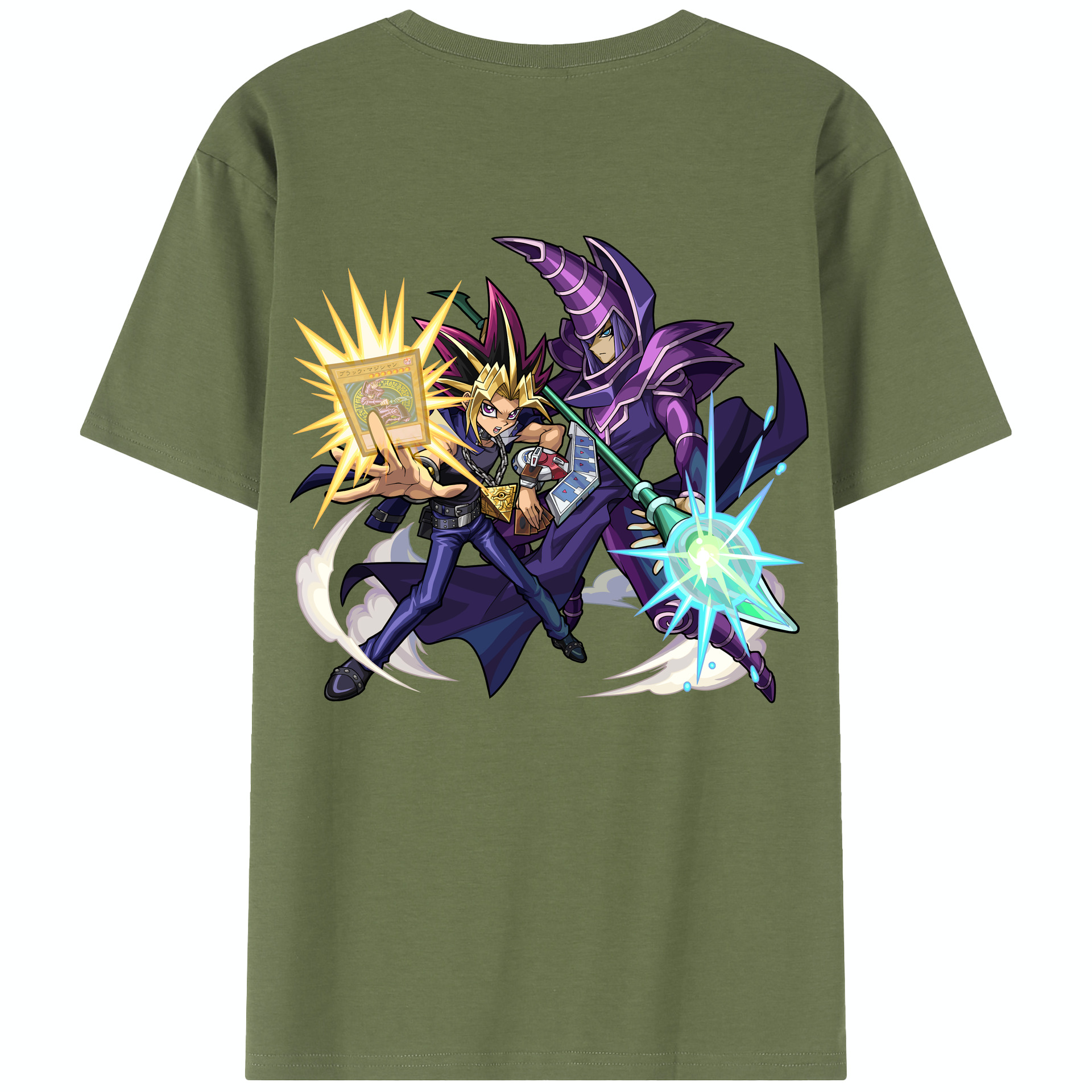 （画像用） 遊☆戯☆王 Yu-Gi-Oh! 綿100％半袖Tシャツ（背面プリント）